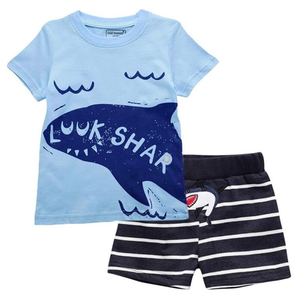 Drenge T-shirt og shorts L1623 6 C