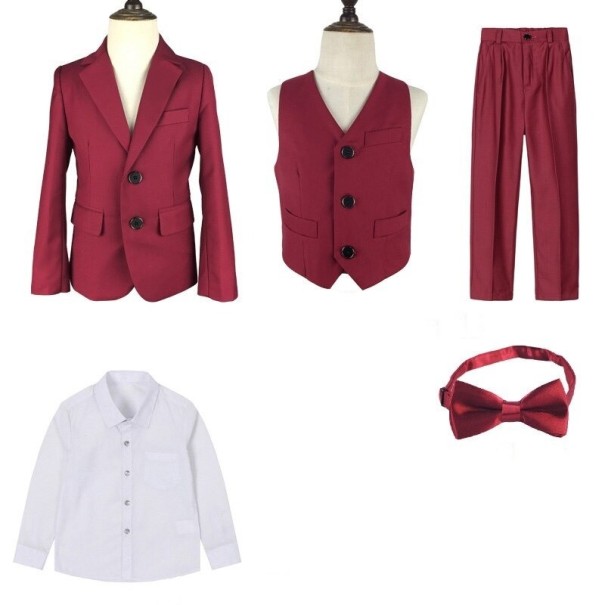 Drengedragt B1324 rød 8 B