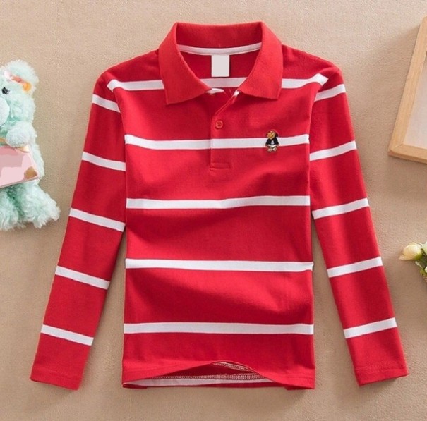 Drengepoloshirt B1524 rød 4