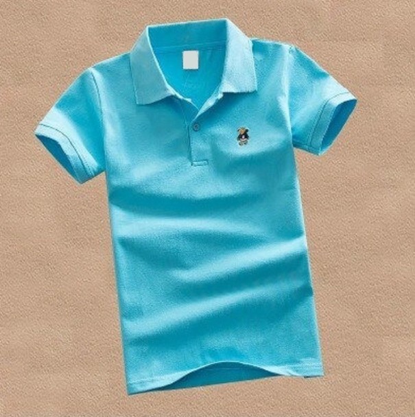 Drengepoloshirt B1537 lyseblå 9
