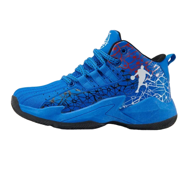 Drenges basketballsneakers Basketballsko med skridsikker sål Drenges sportssneakers V315 blå 35