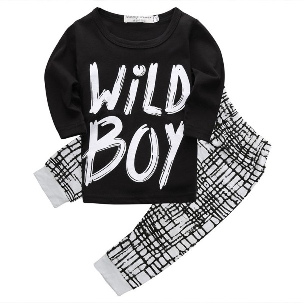 Drengesæt - WILD BOY sweatshirt og joggingbukser 12-18 måneder
