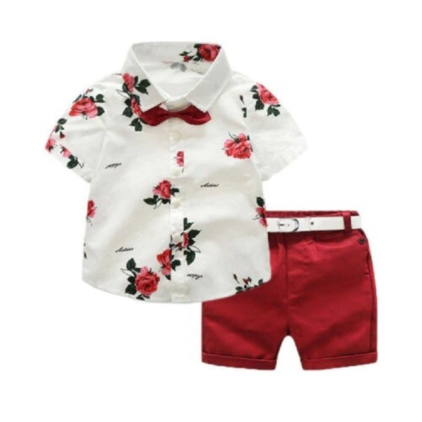 Drengeskjorte og shorts B1341 6