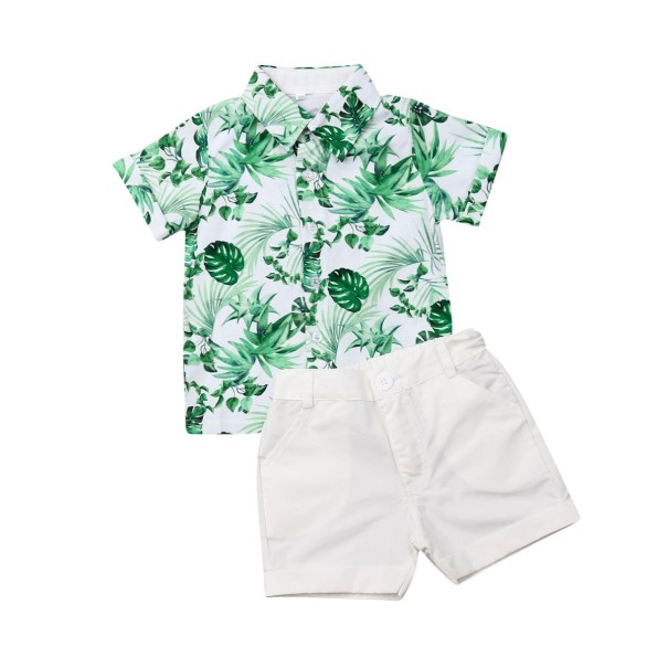 Drengeskjorte og shorts L1703 3