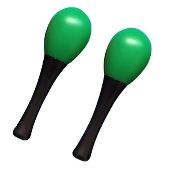 Dřevěná rumba koule 2 ks zelená