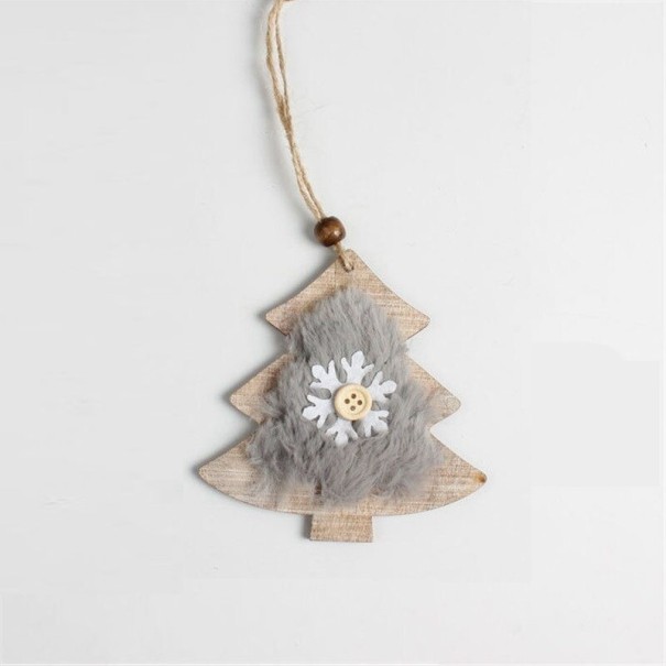 Dřevěná vánoční ozdoba C608 6