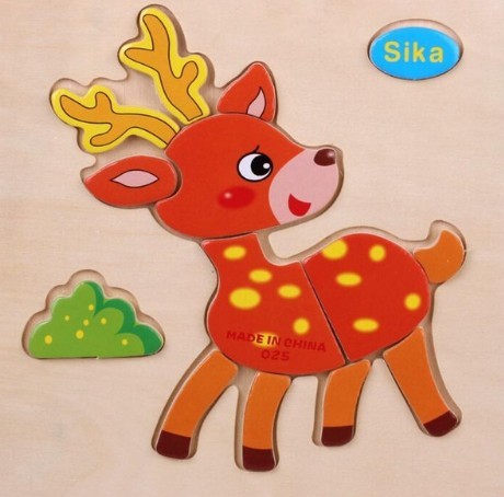 Drevené puzzle pre deti J630 20