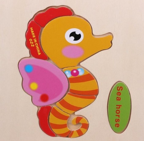 Dřevěné puzzle pro děti J630 16