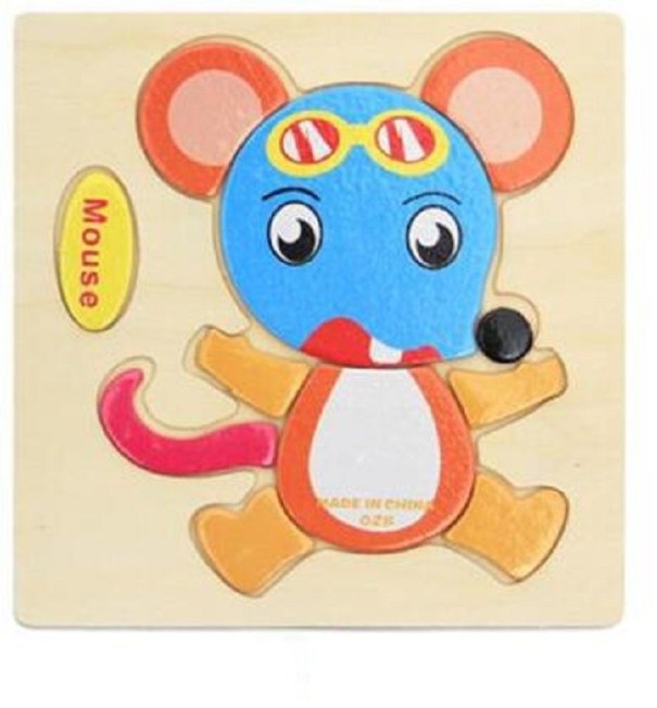 Dřevěné puzzle se zvířátkem 6