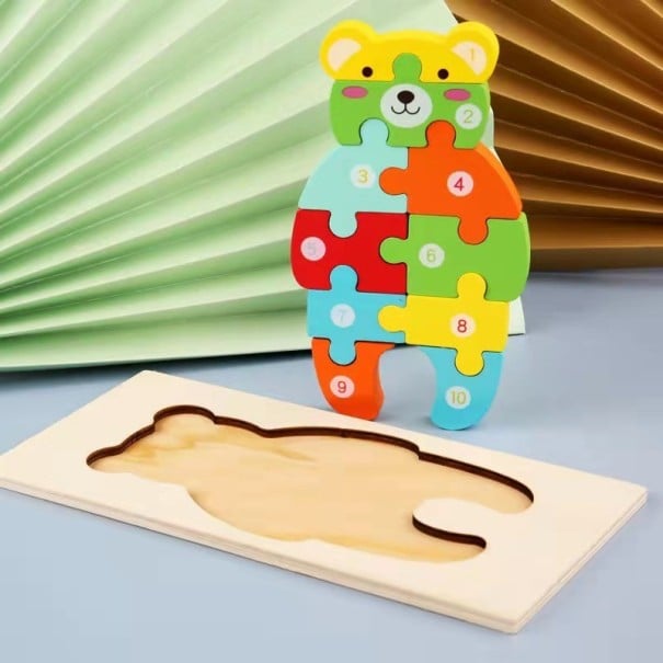 Dřevěné vkládací puzzle Z192 10