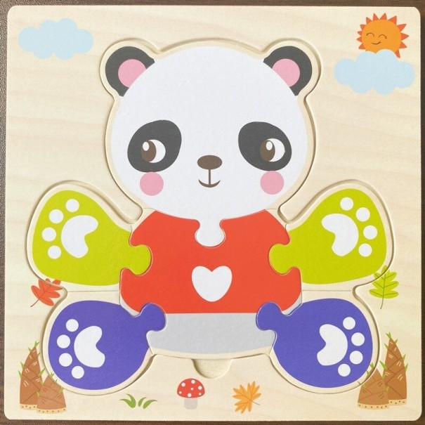 Dřevěné vkládací puzzle Z345 12