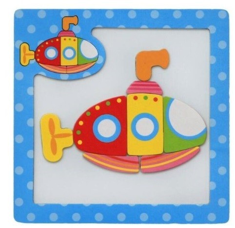 Dřevěné vzdělávací puzzle pro děti J631 18