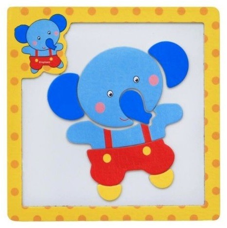 Drevené vzdelávacie puzzle pre deti J631 9