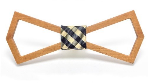 Dřevěný motýlek geometrický tvar J638 6