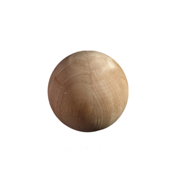 Drewniana nóżka meblowa okrągły design 6x6 cm lite drewno jasnobrązowa podpórka do szafy stolika komody i drobnego mebla 1