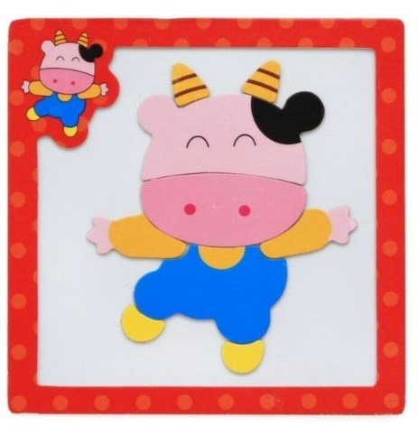 Drewniane puzzle edukacyjne dla dzieci J631 14