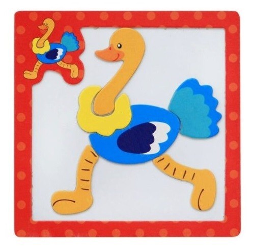 Drewniane puzzle edukacyjne dla dzieci J631 15