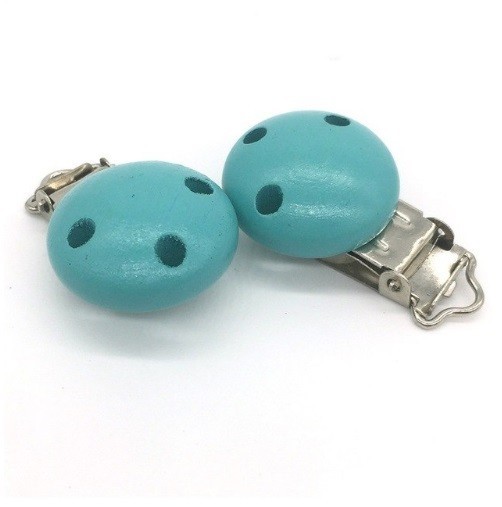 Drewniany klips do smoczka J3143 zielony