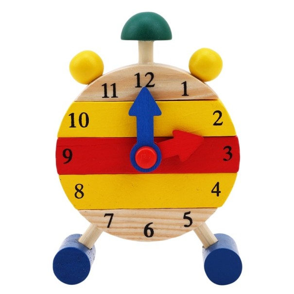 Drewniany zegar dziecięcy A1616 1
