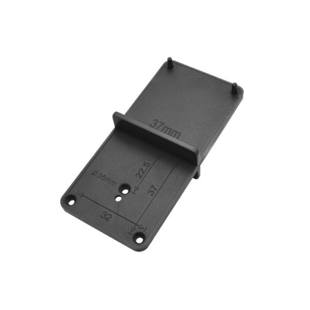 Drilling Template for Hinge Installation black