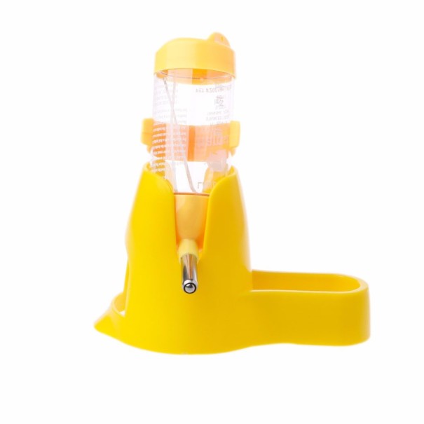 Drinkbak met standaard voor knaagdieren - 125 ml geel