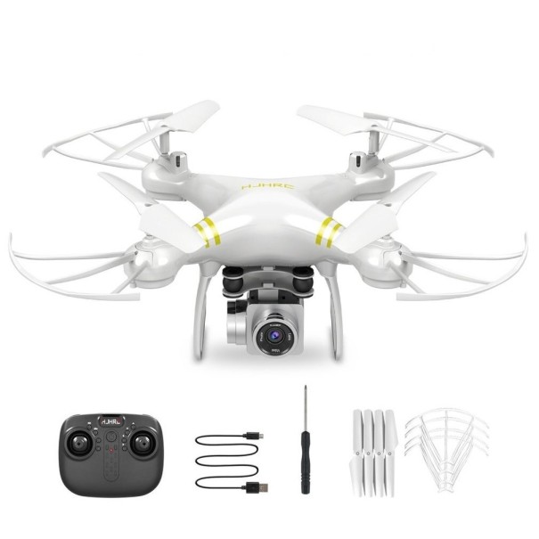 Dron avec caméra 720p et accessoires blanc