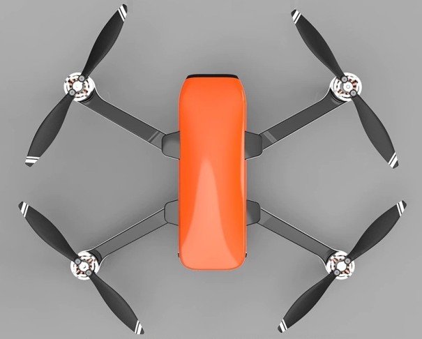 Dron con telecamera e accessori K2639 arancione