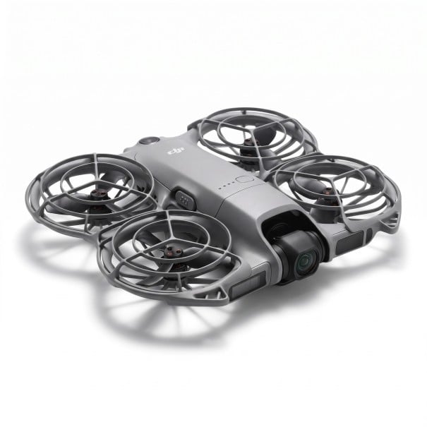 Dron DJI Neo 2 avec caméra 4K Mémoire interne 49 Go Cadres de protection complets des hélices Gris Pour filmer des vidéos et photographier 1