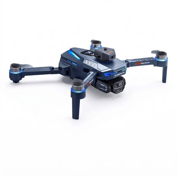 Dron GT8 z kamerą 8K Ultra HD Zdalny sterownik z wyświetlaczem Zasięg sterowania 3000 m Niebieskie oświetlenie LED Ciemnoszary Do nagrywania wideo 1