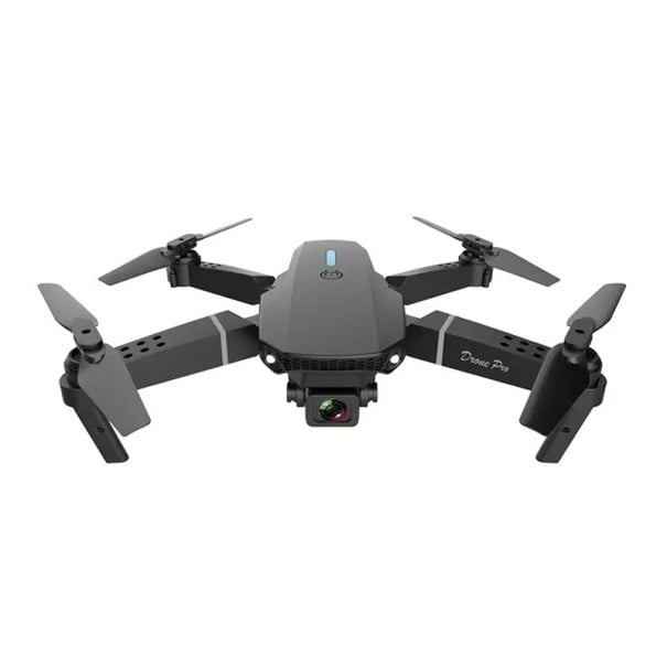 Dron RC professionale 25x25x5,5 cm con camera 4K/HD obiettivo grandangolare 120° trasmissione WiFi portata 100m batteria 1800mAh telai nero
