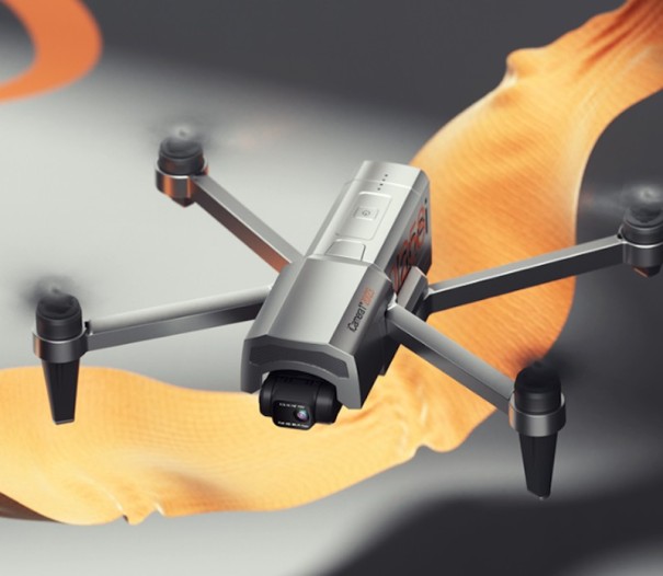 Drone med 4K-kamera og tilbehør K2638 sølv