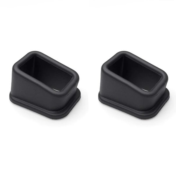 Držáky spony bezpečnostního pásu do auta 2 ks protiskluzový silikonový upevňovač slotu 4,2 × 7,3 × 5,1 cm příslušenství interiéru černá