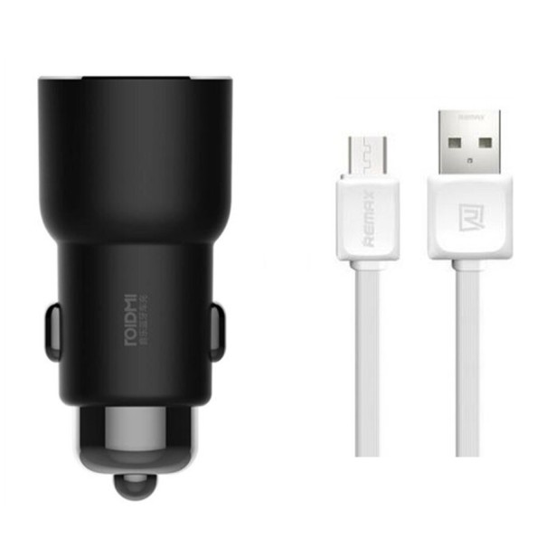 Dubbel USB-billaddare med kabel K736 2