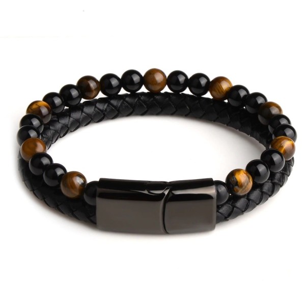 Dubbelarmband för män 18,5 cm 3