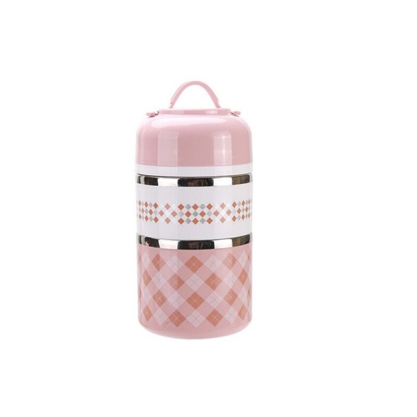 Dubbeldeks lunchbox C136 roze 2