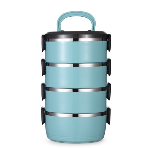 Dubbeldeks lunchbox C148 blauw L
