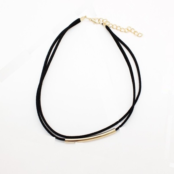 Dubbele choker ketting voor dames goud