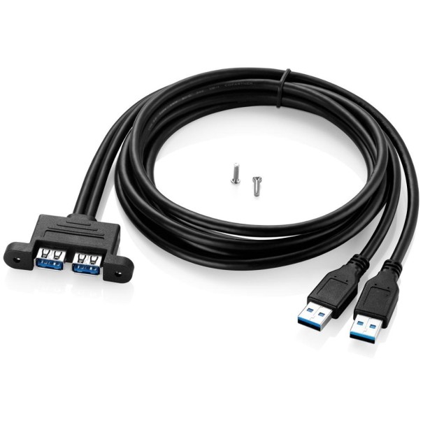 Dubbele USB 3.0 M/F verlengkabel