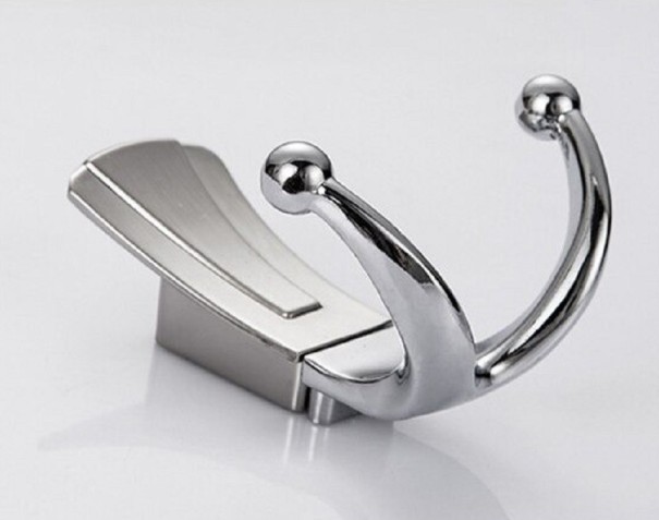 Dubbelkrok i metall silver