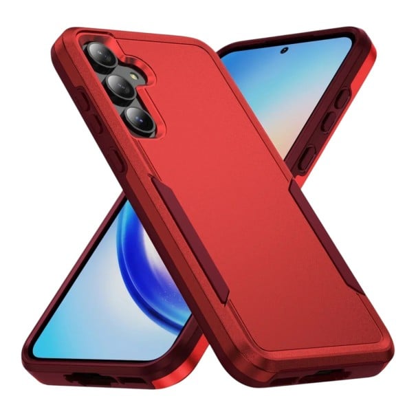 Dubbelzijdige beschermhoes voor Samsung Galaxy A57 Verhoogde rand rond het scherm 1,3 mm en de camera 0,8 mm Mobiele hoes voor dagelijks rood