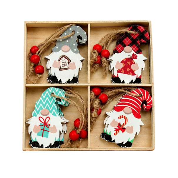 Duende de Natal para pendurar 12 pcs 2