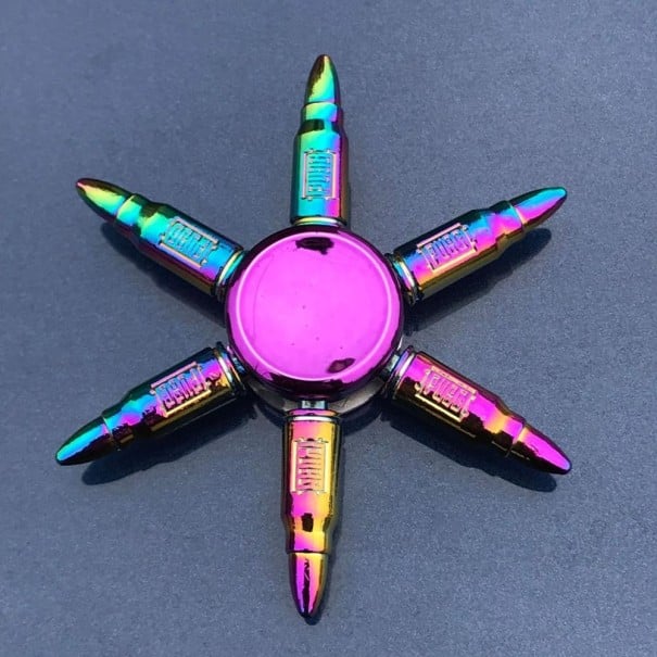 Duhový fidget spinner E64 12