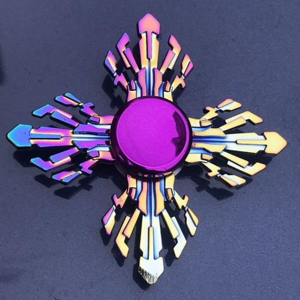 Duhový fidget spinner E64 19