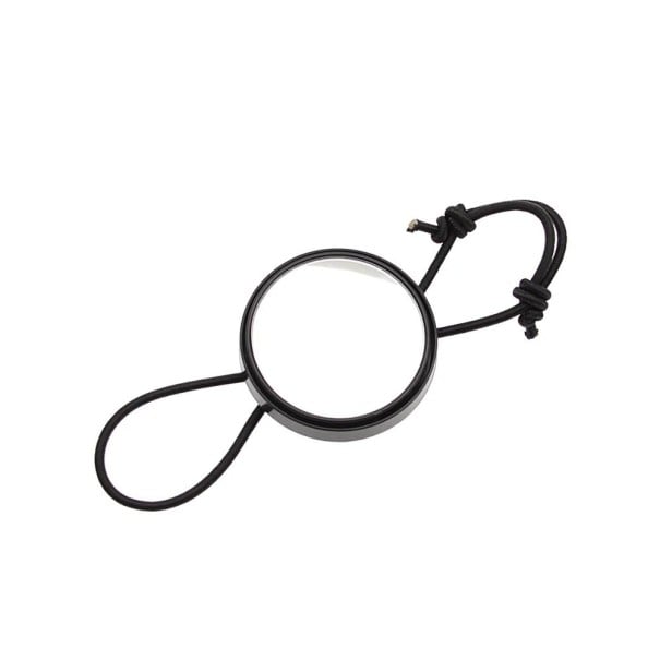 Duikspiegel 5,7 cm Spiegel aan een koord met handbevestiging Veiligheidscontrole spiegel voor duiken en snorkelen zwart