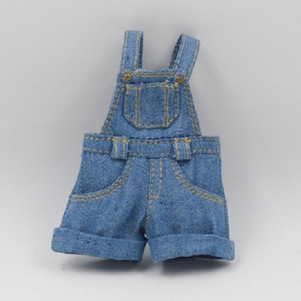 Dungarees for Doll blue