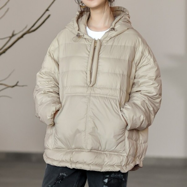 Dunjacka för kvinnor P2469 beige M