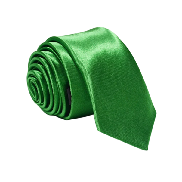 Dünne Unisex-Krawatte 145 x 5 cm Leicht zu waschen Stilvolle Herren- und Damenkrawatte Elegantes Hemdaccessoire Formell und lässig grün