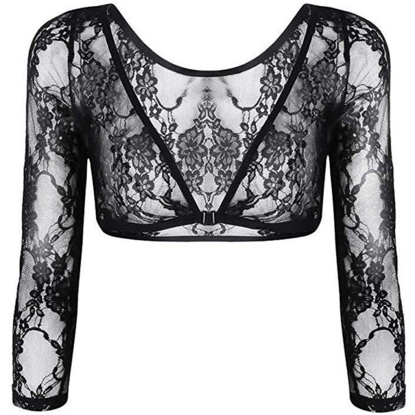 Durchsichtiger Bolero für Damen mit Spitze XXL