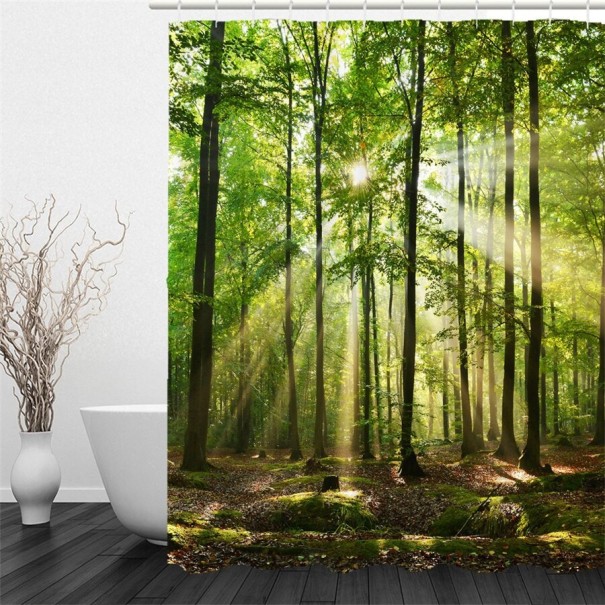 Duschvorhang mit Naturmotiv A833 L 3
