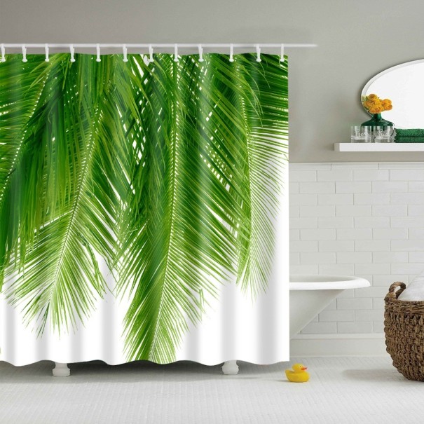 Duschvorhang mit Palmblättern S